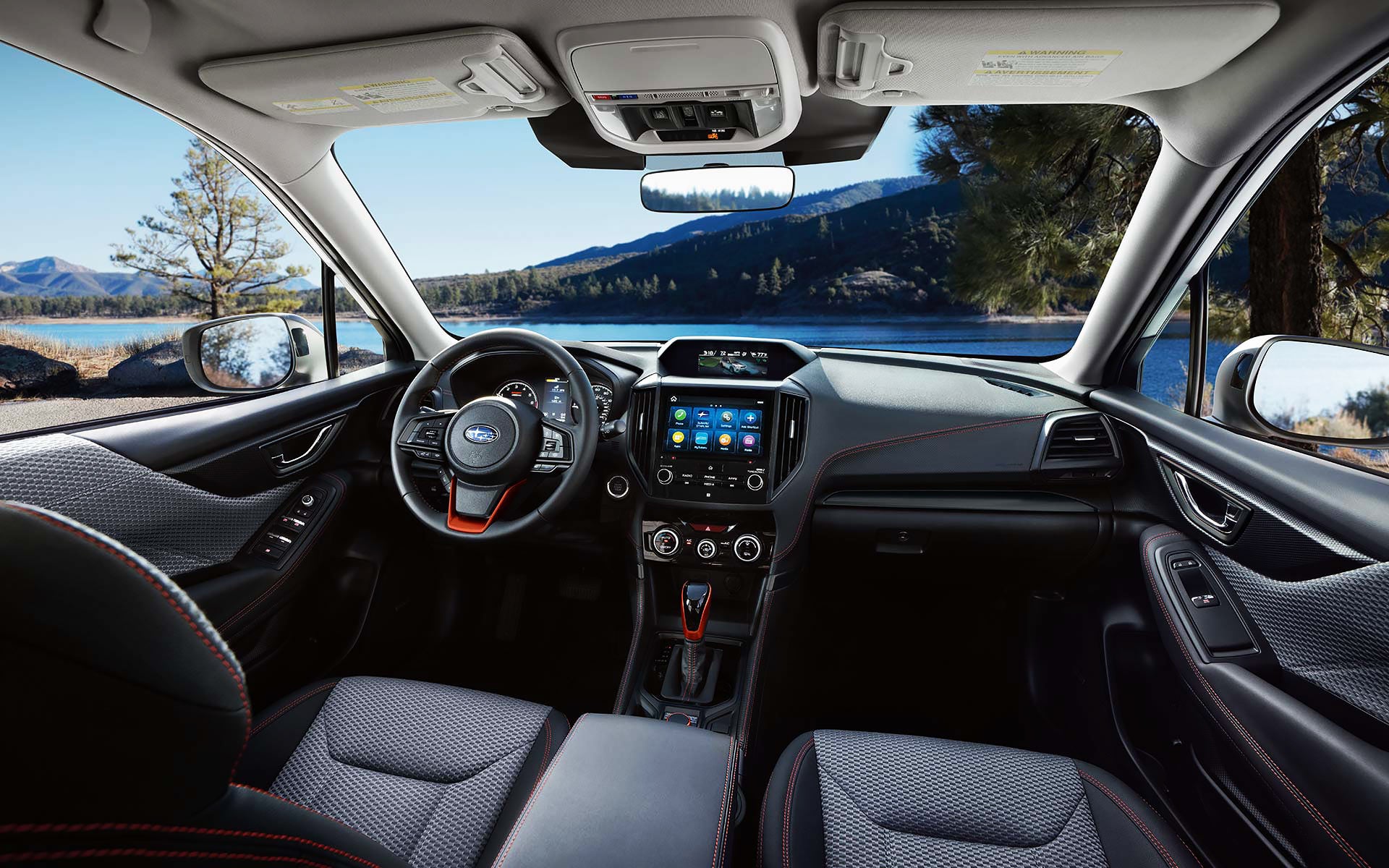 The interior and front dash of the 2022 Forester. | Paul Moak Subaru in Jackson MS
