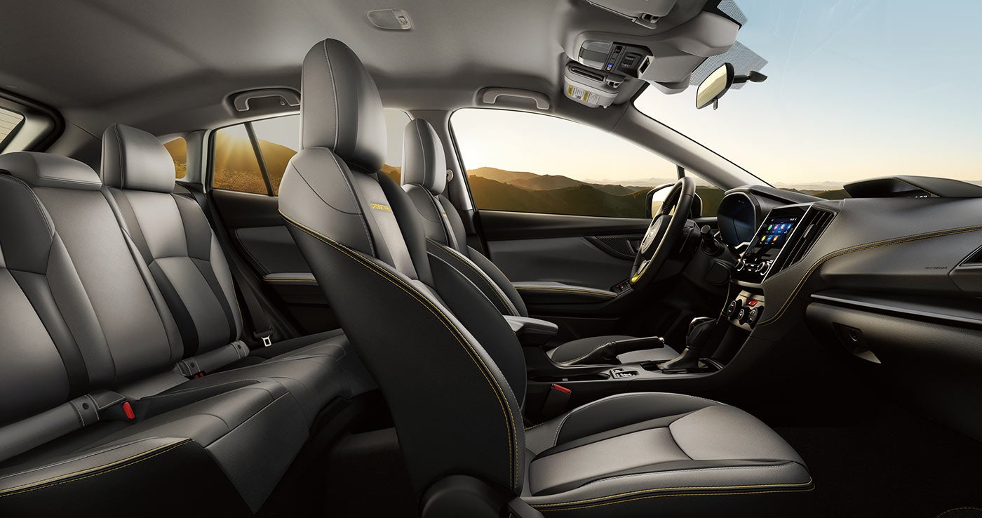 A side view of the interior of the 2023 Crosstrek.