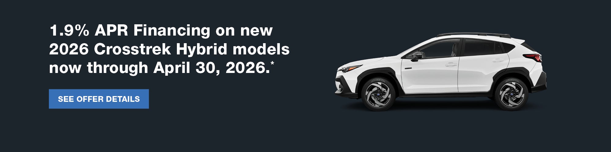 2026 Crosstrek Hybrid APR offer