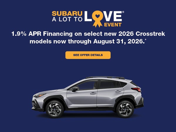2026 Crosstrek APR offer